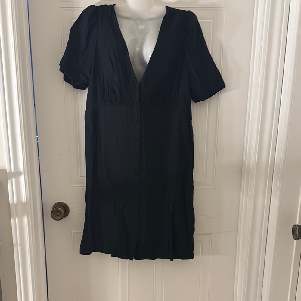 Old Navy Black Button-Down Dress